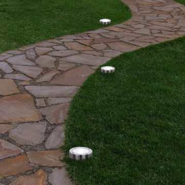 Eglo 48777 - LED solar light with sensor LED/0.07W/1.2V 200 mAh matte chrome