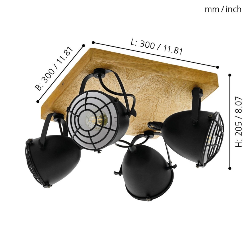 Eglo 49079 - GATEBECK Spotlight 4xE14/40W/230V