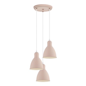 EGLO 49084 - Chandelier on a string PRIDDY-P 3xE27/60W/230V