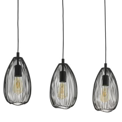 Eglo 49142 - Chandelier on a string CLEVEDON 3xE27/60W/230V