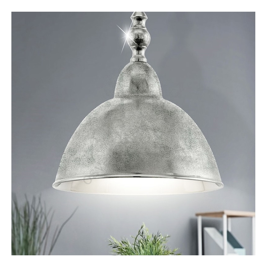Eglo 49178 - Chandelier on a chain EASINGTON 1xE27/60W/230V d. 350 mm