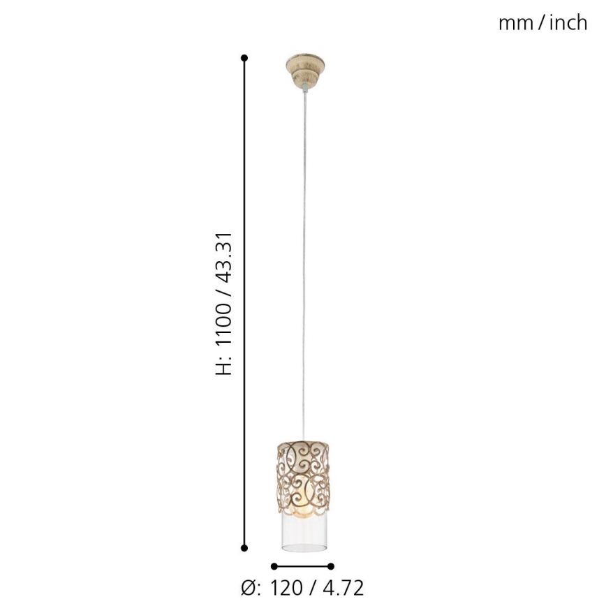 Eglo - Chandelier 1xE27/60W/230V