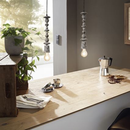 Eglo 49372 - Pendant light AVOLTRI 1xE27/60W/230V