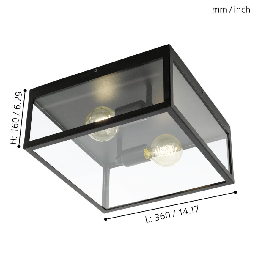 Eglo - Ceiling light 2xE27/60W/230V