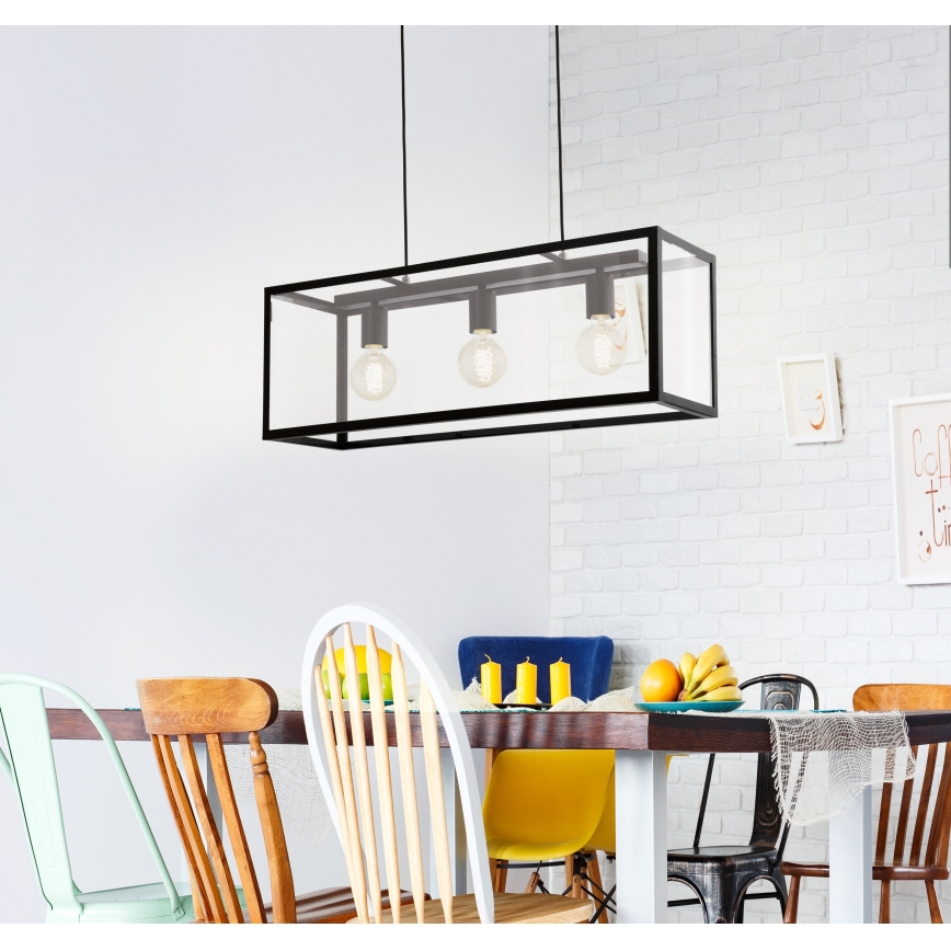 Eglo - Chandelier 3xE27/60W/230V
