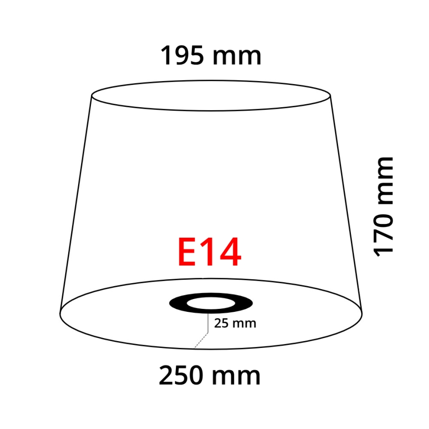 Eglo 49412 - Shade VINTAGE white plissé E14 diameter 24,5 cm