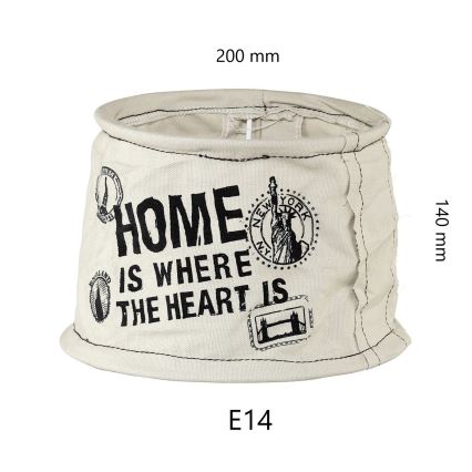 Eglo 49442 - Shade VINTAGE linen home E14 diameter 20 cm