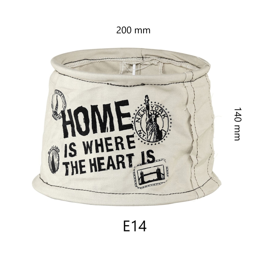 Eglo 49442 - Shade VINTAGE linen home E14 diameter 20 cm