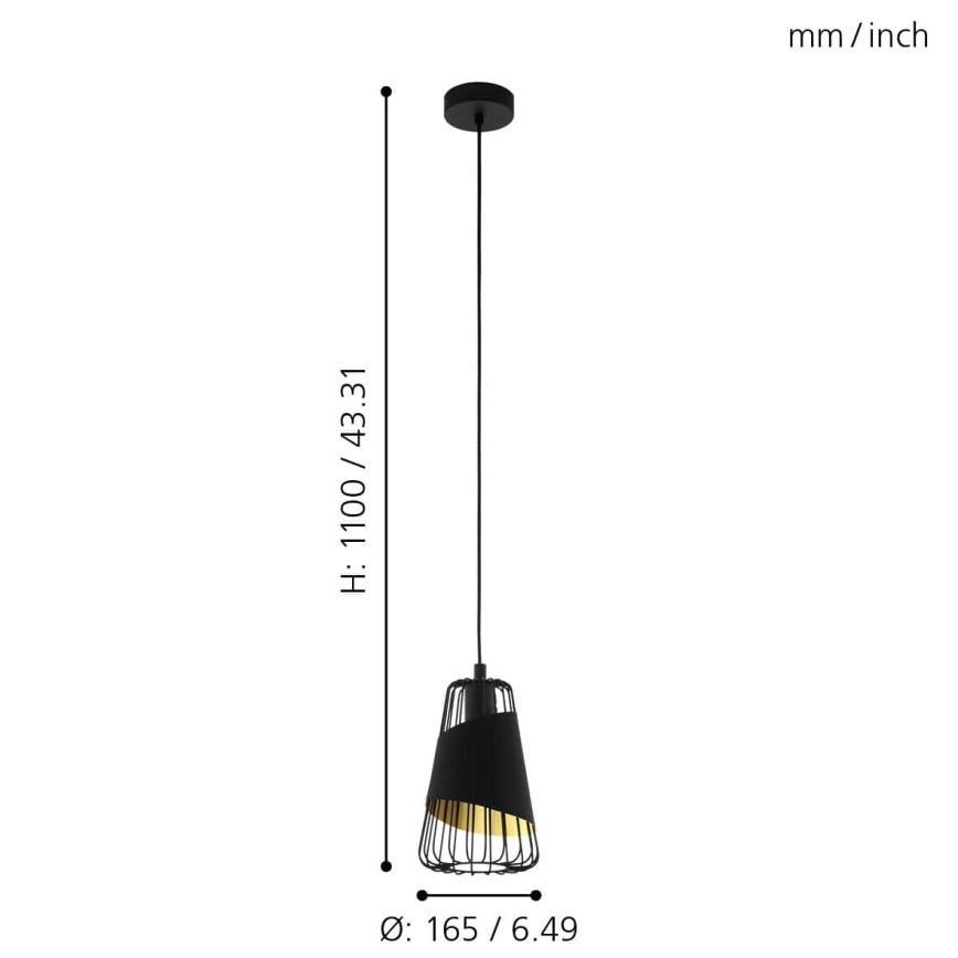 Eglo - Chandelier on a string 1xE27/60W/230V