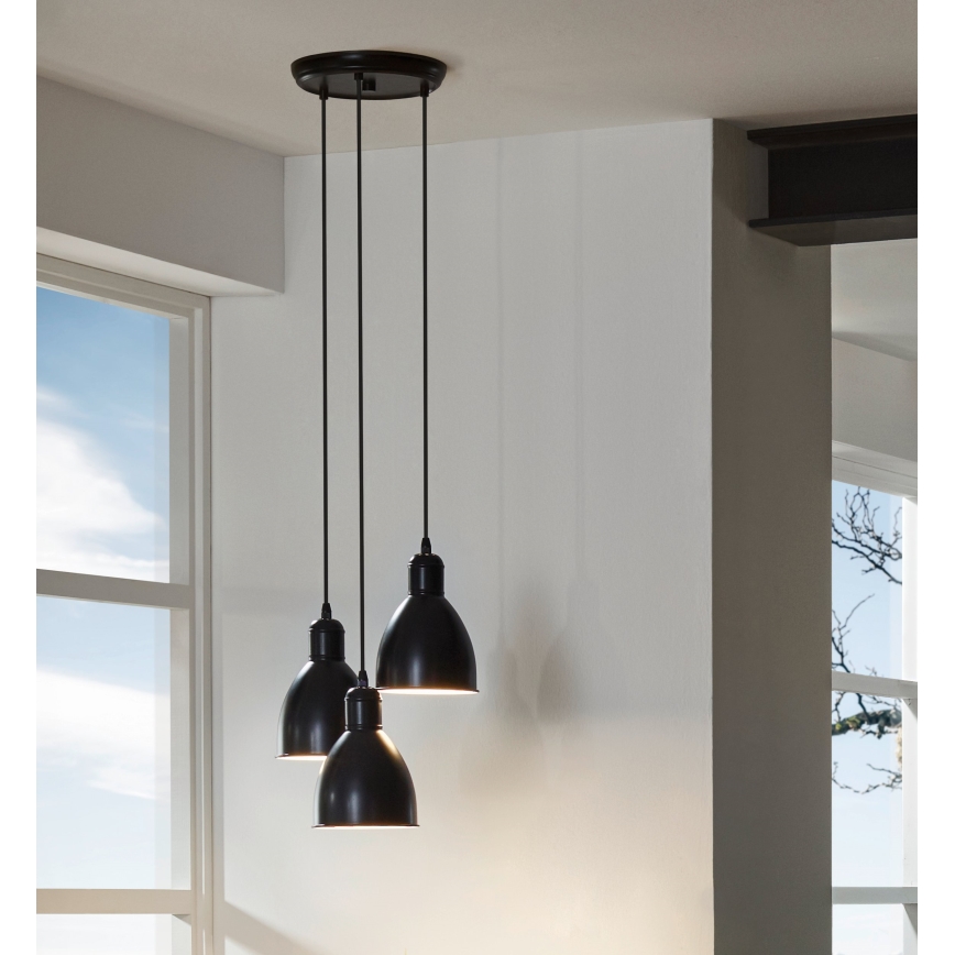 Eglo - Chandelier 3xE27/60W/230V