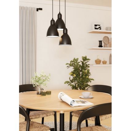Eglo 49465 - PRIDDY Chandelier 3xE27/60W/230V