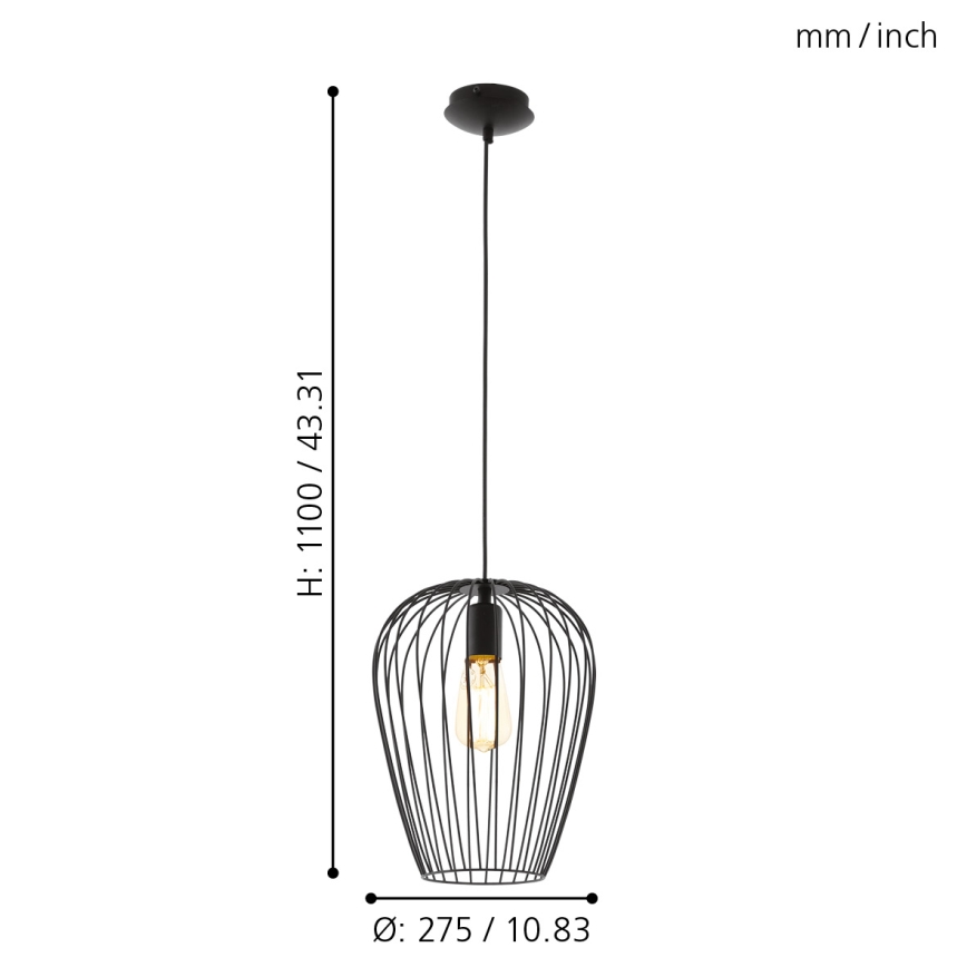 Eglo - Chandelier 1xE27/60W/230V