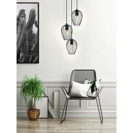 Eglo - Chandelier 3xE27/60W/230V