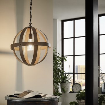 Eglo 49482 - Chandelier on a chain WESTBURY 1xE27/60W/230V d. 37 cm