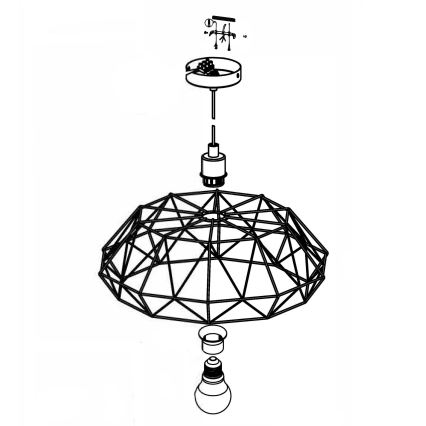 Eglo - Chandelier 1xE27/60W/230V