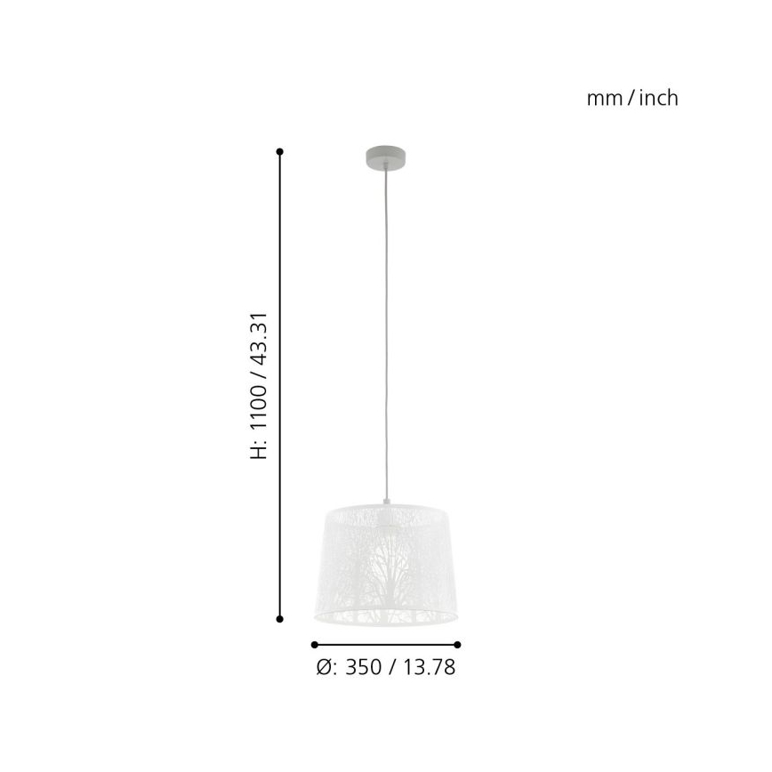 Eglo - Chandelier on a string 1xE27/60W/230V