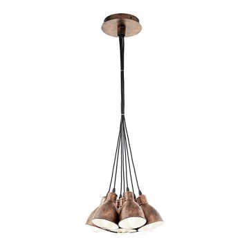 Eglo 49494 - PRIDDY 1 Chandelier 7xE27/60W/230V