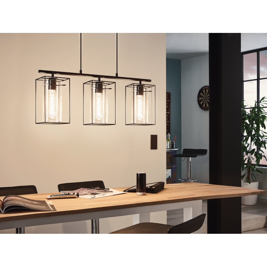 Eglo - Chandelier 3xE27/60W/230V