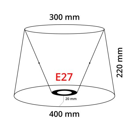 Eglo 49584 - Shade VINTAGE E27 diameter 40 cm