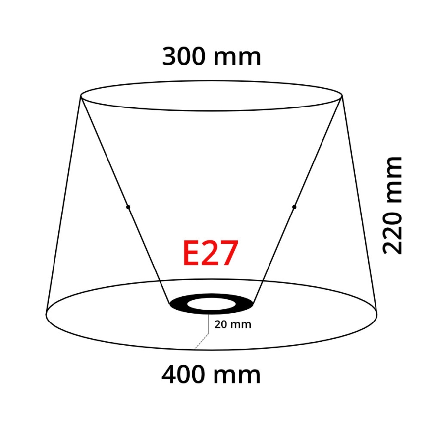 Eglo 49584 - Shade VINTAGE E27 diameter 40 cm