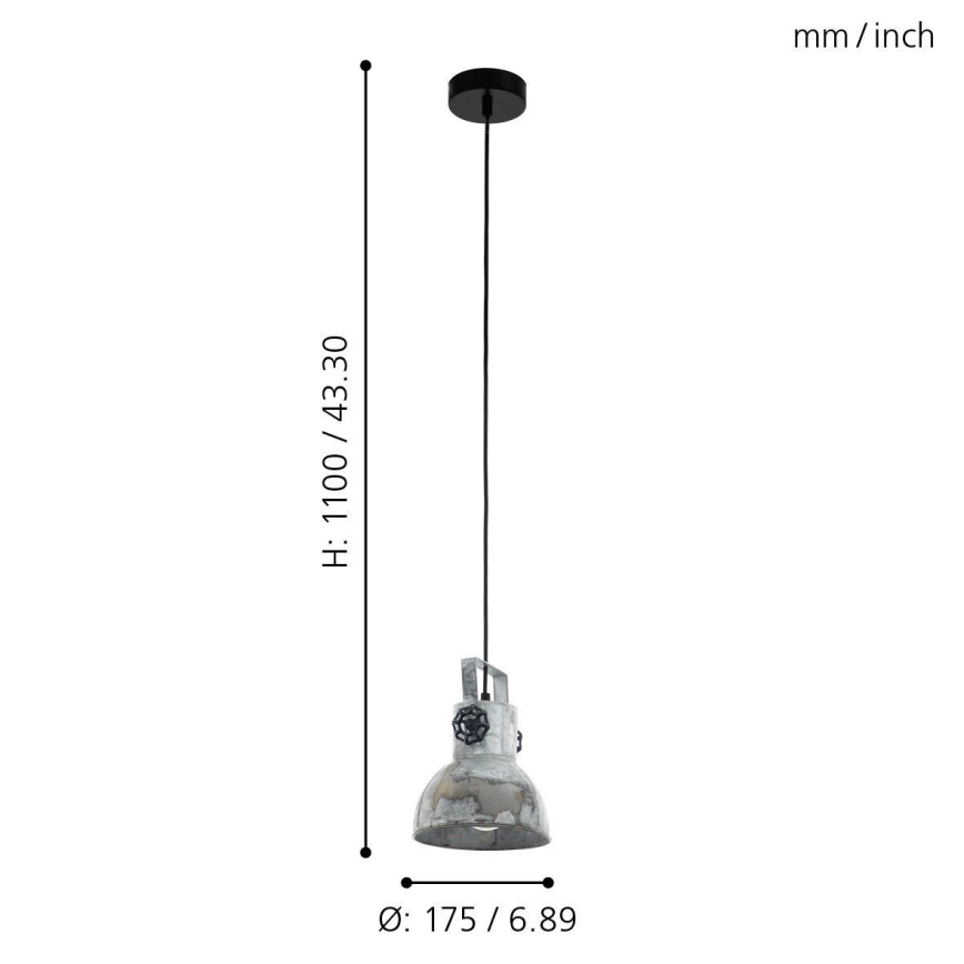 Eglo - Chandelier on a string 1xE27/40W/230V