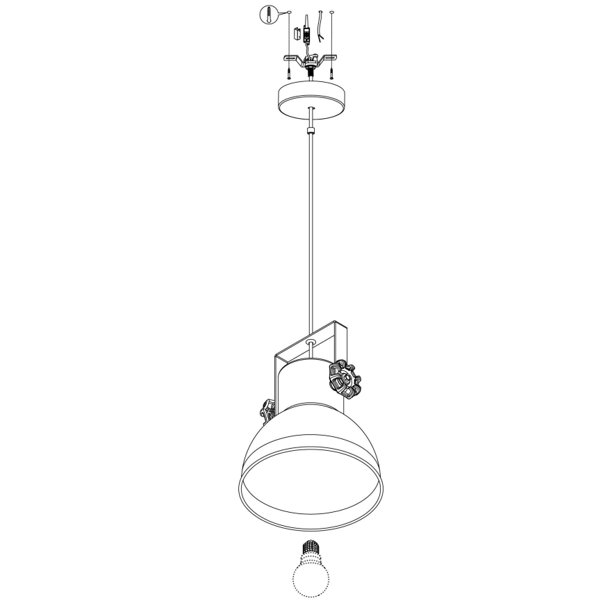 Eglo - Chandelier on a string 1xE27/40W/230V