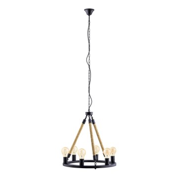 Eglo 49694 - FINDLAY Chain-Hung Chandelier 6xE27/60W