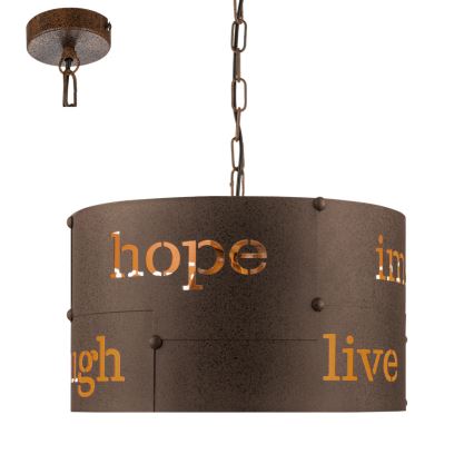 Eglo 49743 - Chandelier on a chain COLDINGHAM 3xE27/60W