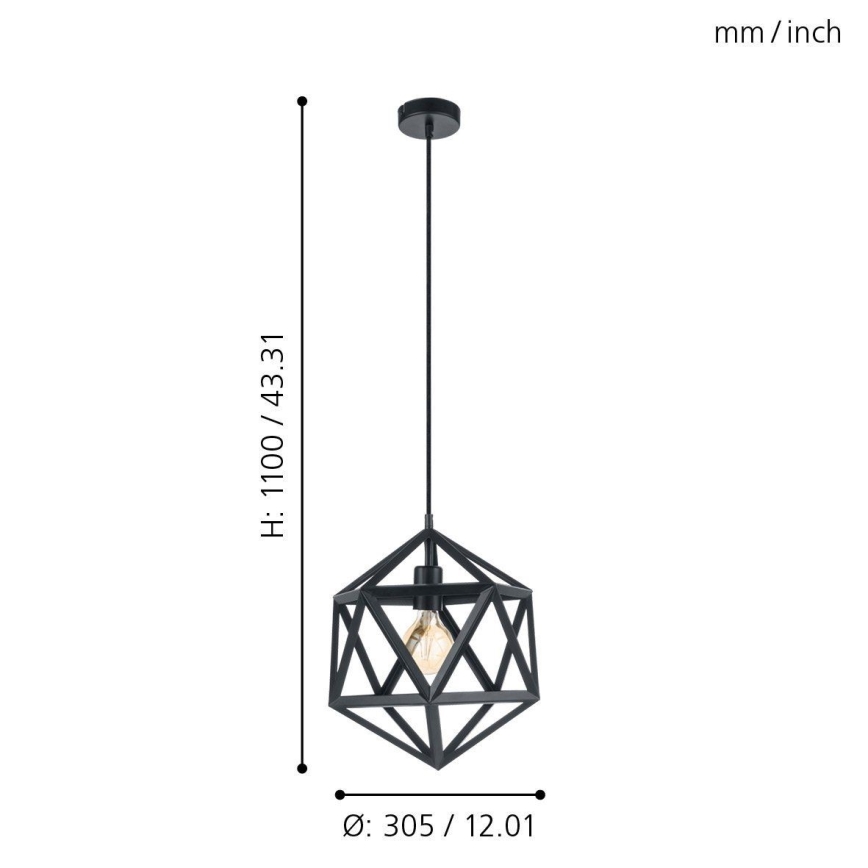Eglo - Pendant light 1xE27/60W/230V