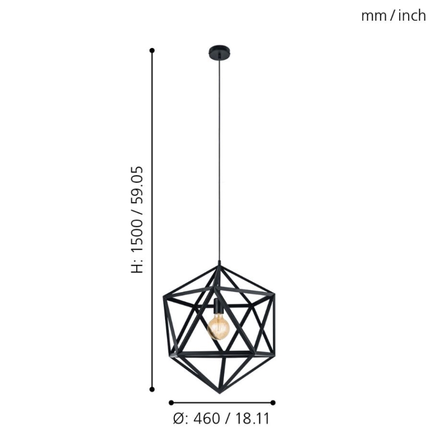 Eglo - Pendant light 1xE27/60W