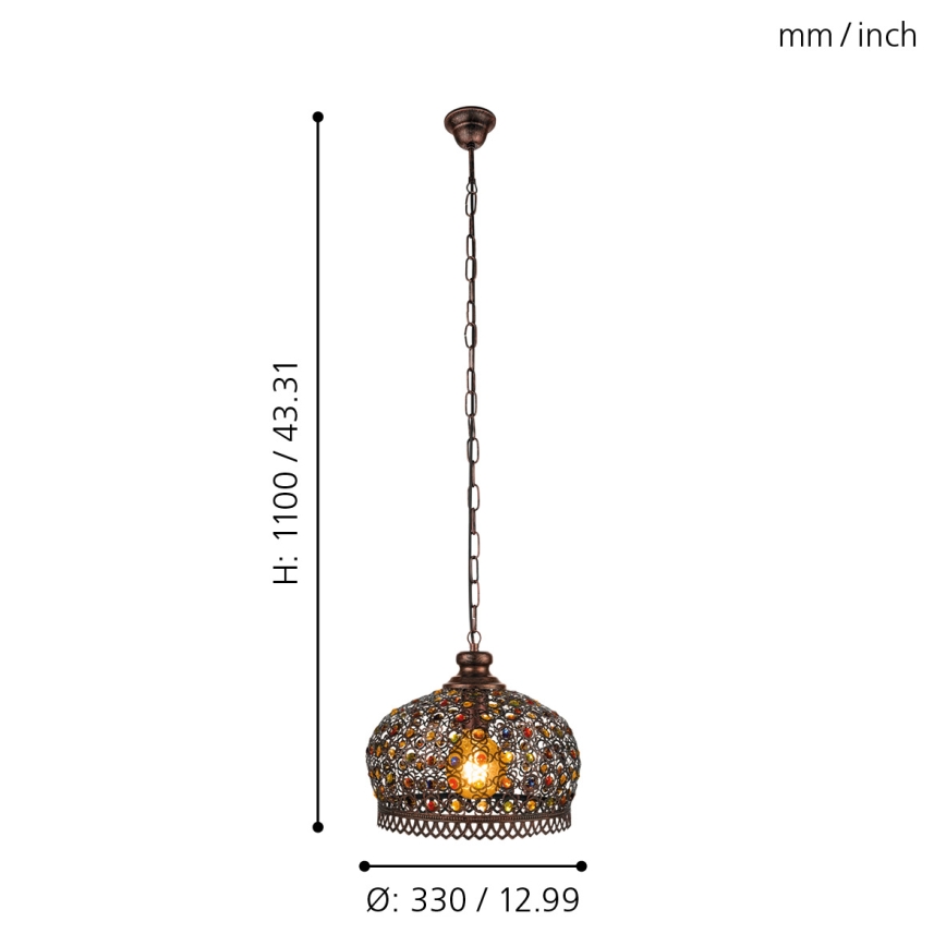 Eglo - Pendant light 1xE27/60W