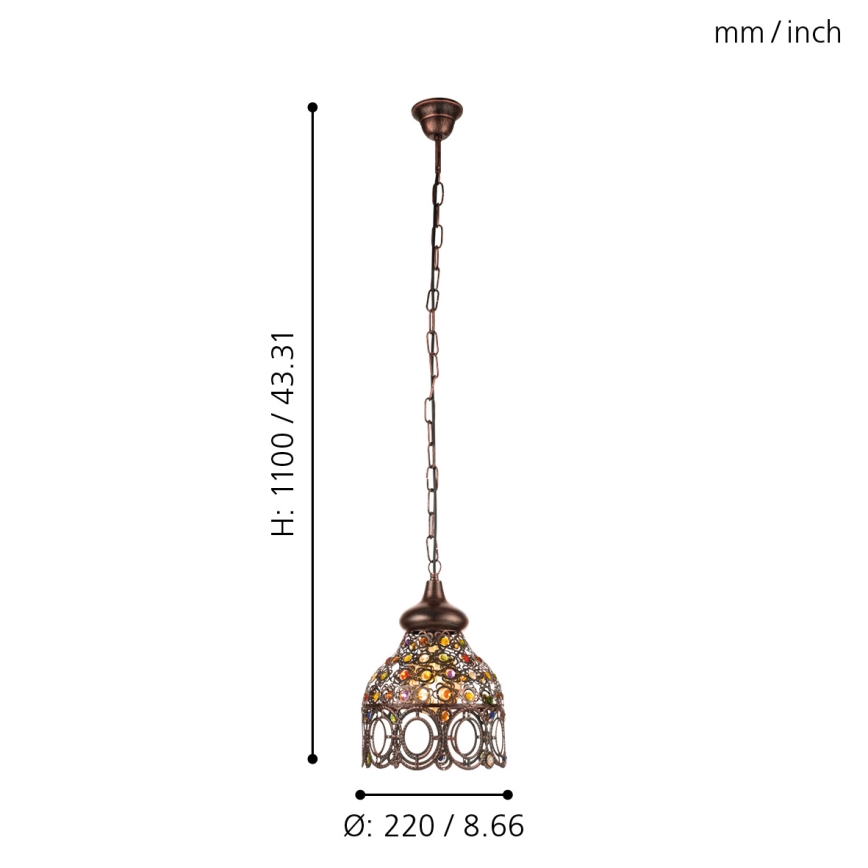 Eglo - Pendant light 1xE27/60W