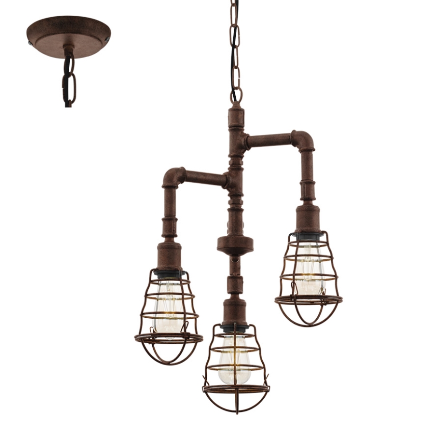 Eglo - Chandelier on a chain 3xE27/60W