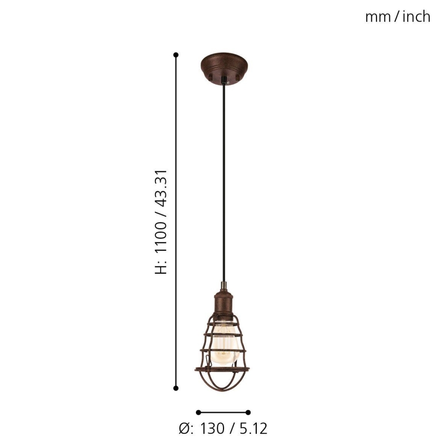 Eglo - Pendant light 1xE27/60W