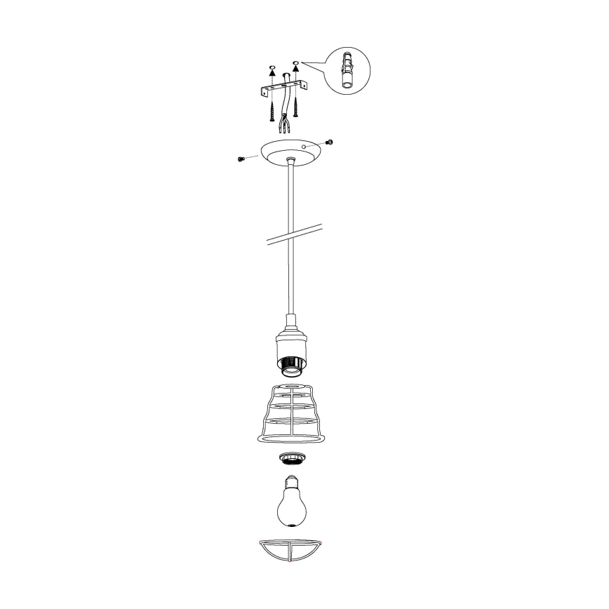 Eglo - Pendant light 1xE27/60W