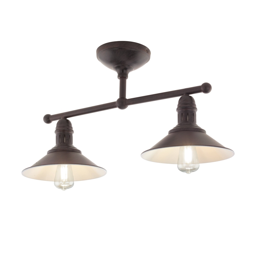 Eglo 49824 - Pendant chandelier STOCKBURY 2xE27/60W