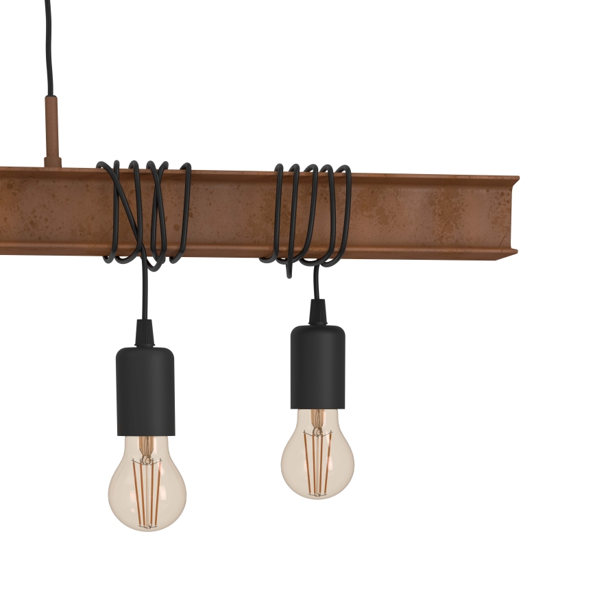 Eglo - Chandelier on a string TOWNSHEND 6xE27/60W/230V