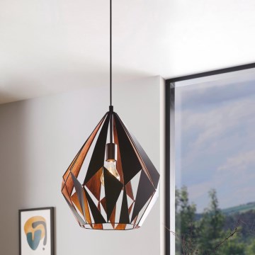 Eglo 49878 - Pendant light CARLTON 1 1xE27/60W/230V