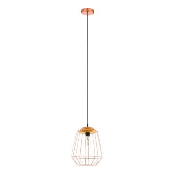 Eglo 54679 - NATUR LED cable-suspended pendant 1xE27/4W/230V, copper