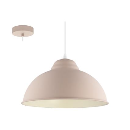Eglo 54964 - Chandelier on a string TRURO-P 1xE27/60W/230V pink