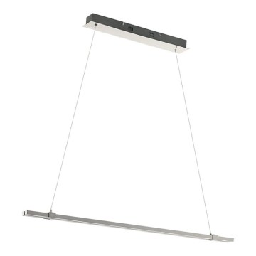 Eglo 55097 - Dimmable LED pendant light on cable 2xLED/9W/230V matte chrome