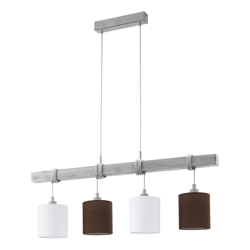 Eglo 55206 - LED Cable-Mounted Chandelier TOWNSHEND 4xE27/60W/230V