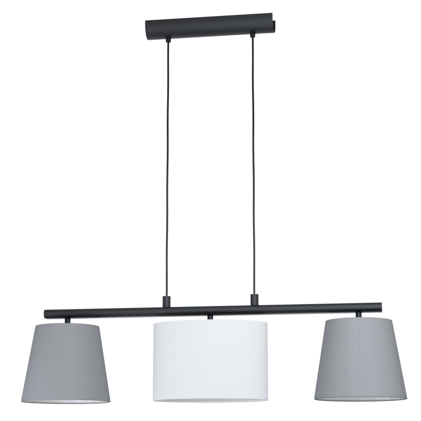 Eglo 55207 - Chandelier on a string ALMEIDA 3xE14/25W/230V grey