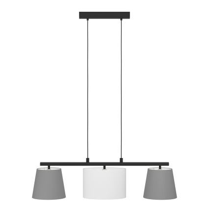 Eglo 55207 - Chandelier on a string ALMEIDA 3xE14/25W/230V grey
