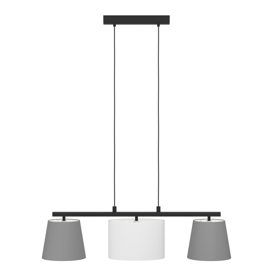 Eglo 55207 - Chandelier on a string ALMEIDA 3xE14/25W/230V grey