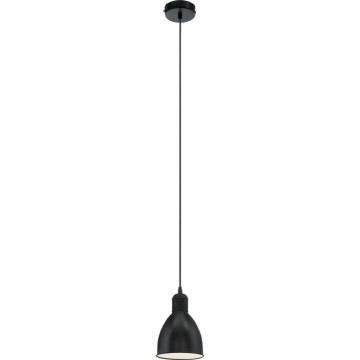 Eglo 55243 - PRIDDY Cable-hung Pendant Light 1xE27/60W/230V, Black