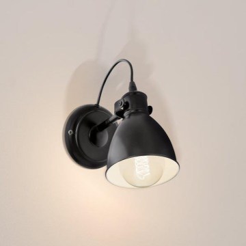 Eglo 55261 - PRIDDY wall lamp 1xE27/40W/230V black