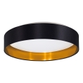 Eglo 55267 - MASERLO LED Ceiling Light, 16W/230V, 3000K, Ø 40.5 cm, black/copper