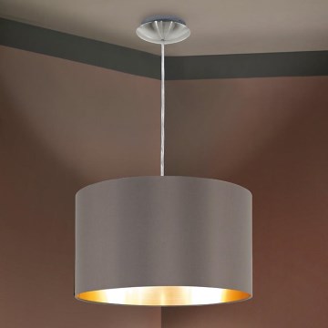 Eglo 55269 - Chandelier on a string MASERLO 1xE27/60W/230V brown