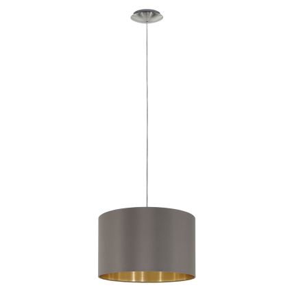 Eglo 55269 - Chandelier on a string MASERLO 1xE27/60W/230V brown